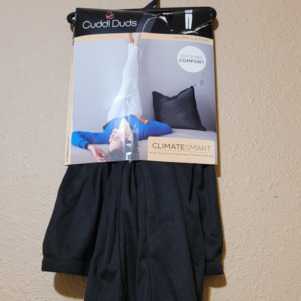 Cuddl Duds ClimateSmart Warm layers XS Black 2/4 MSRP $34 New - Picture 5 of 7